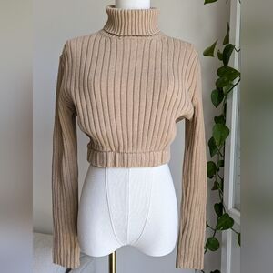 Turtleneck Cropped Sweater